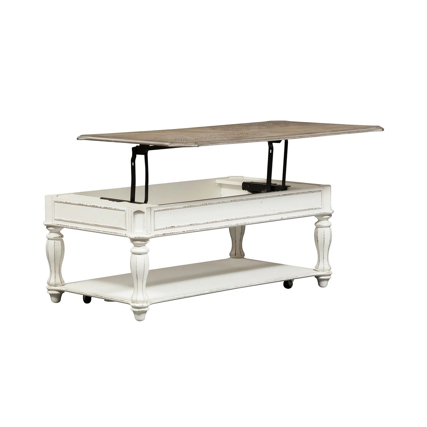 Magnolia Manor Lift Top Cocktail Table in Antique White image