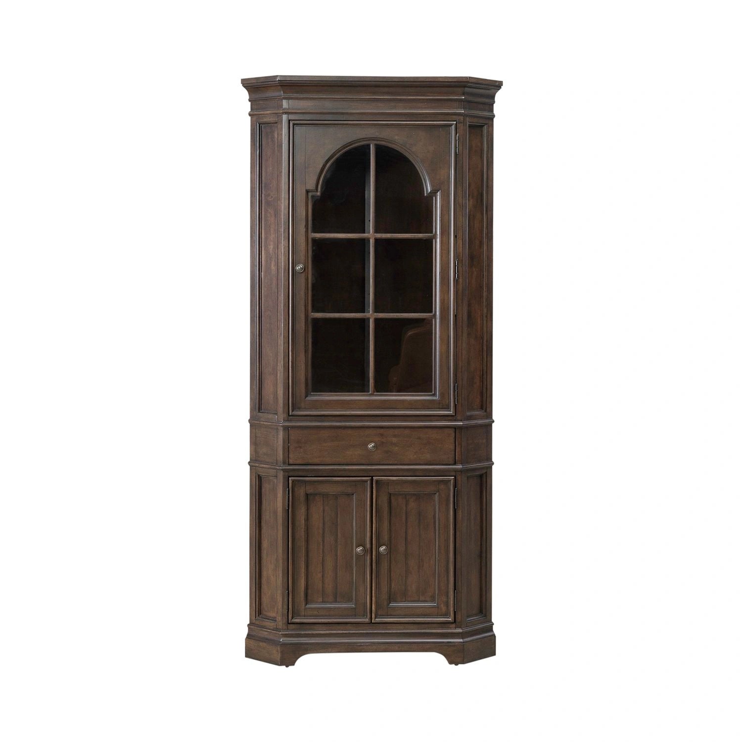 Arden Road Corner Cabinet in Satin Cherry image