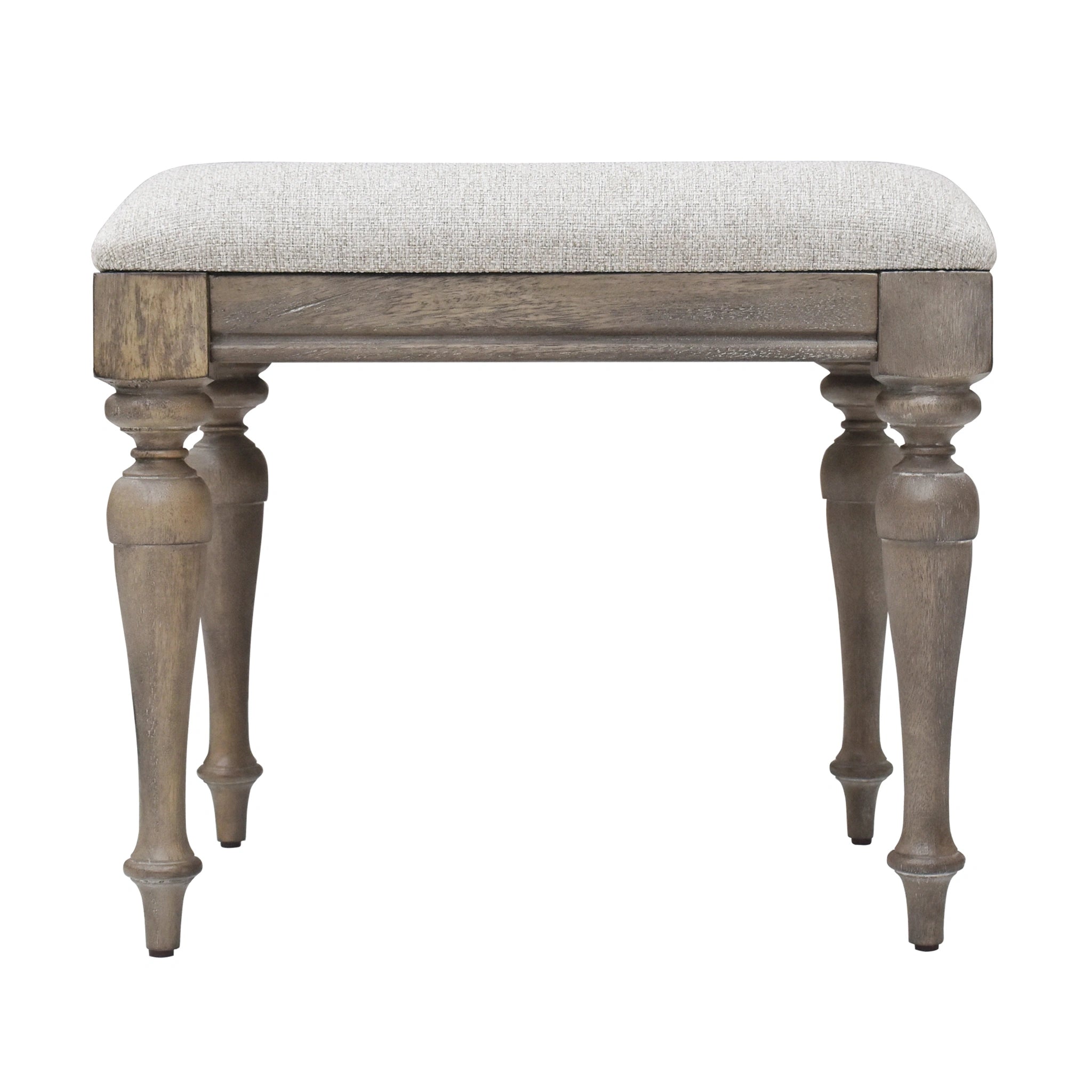 Steve Silver Highland Park Vanity Bench in Waxed Driftwood