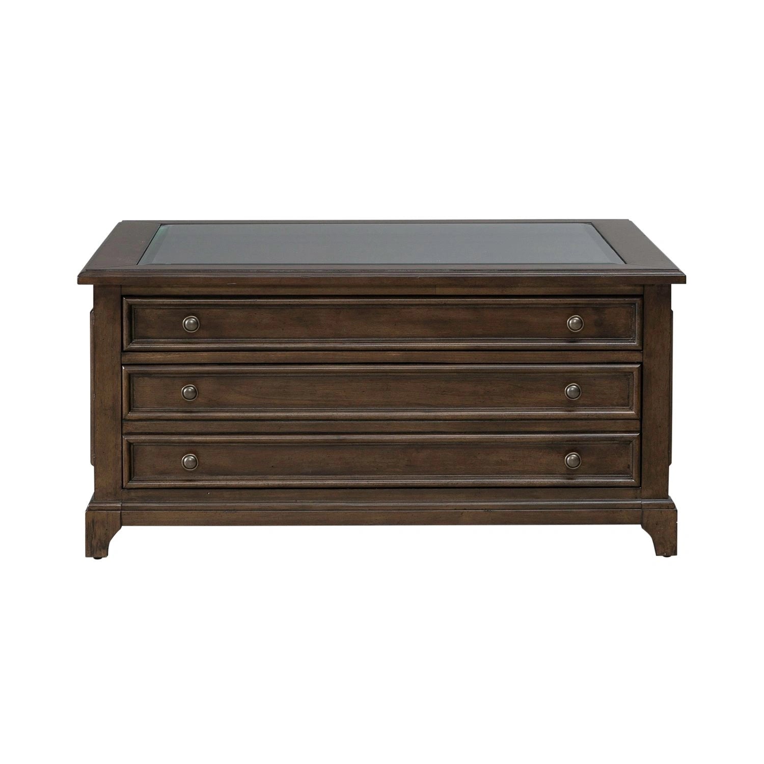 Arden Road Square Collector Cocktail Table in Satin Cherry image
