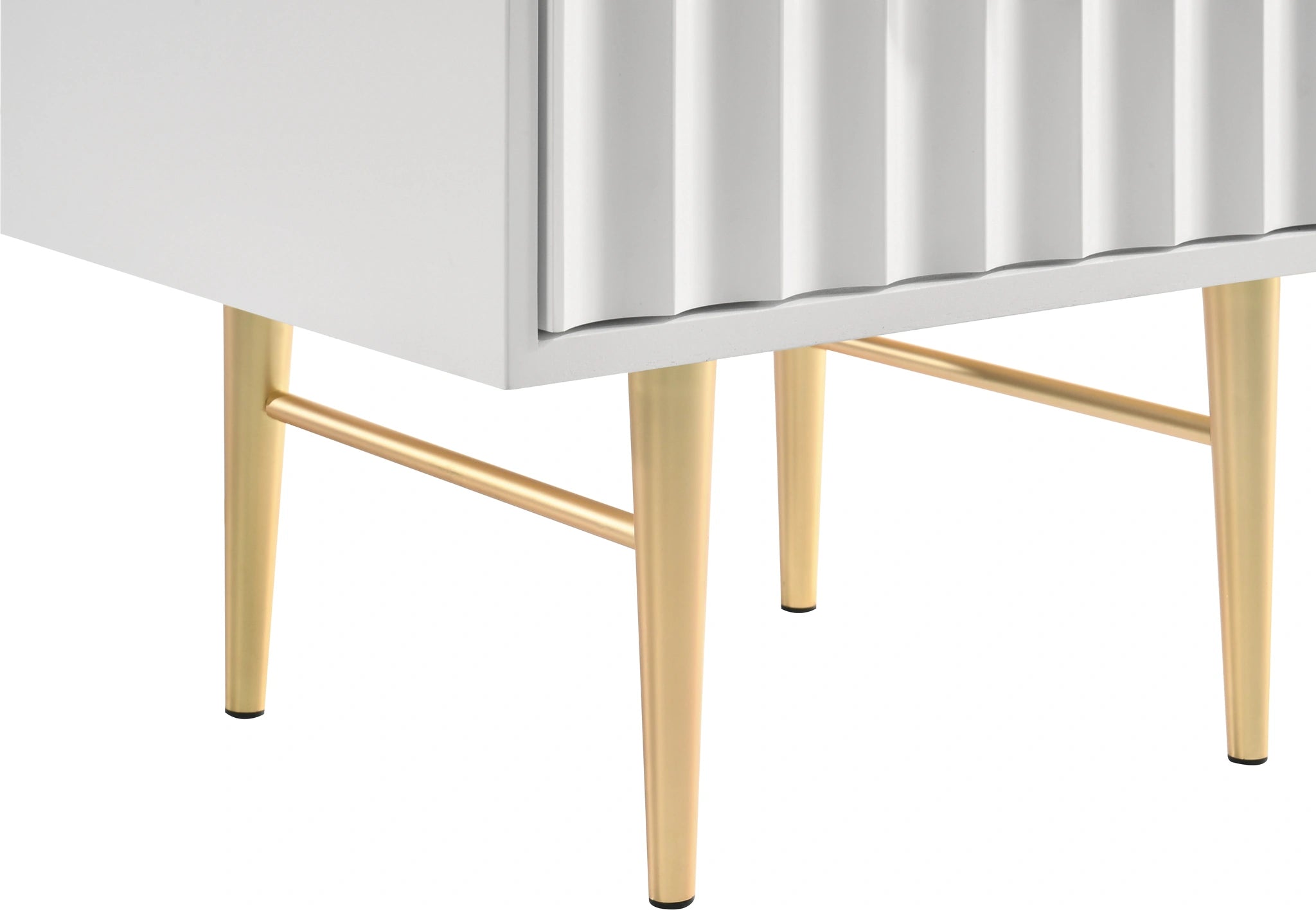 Modernist White Gloss Night Stand