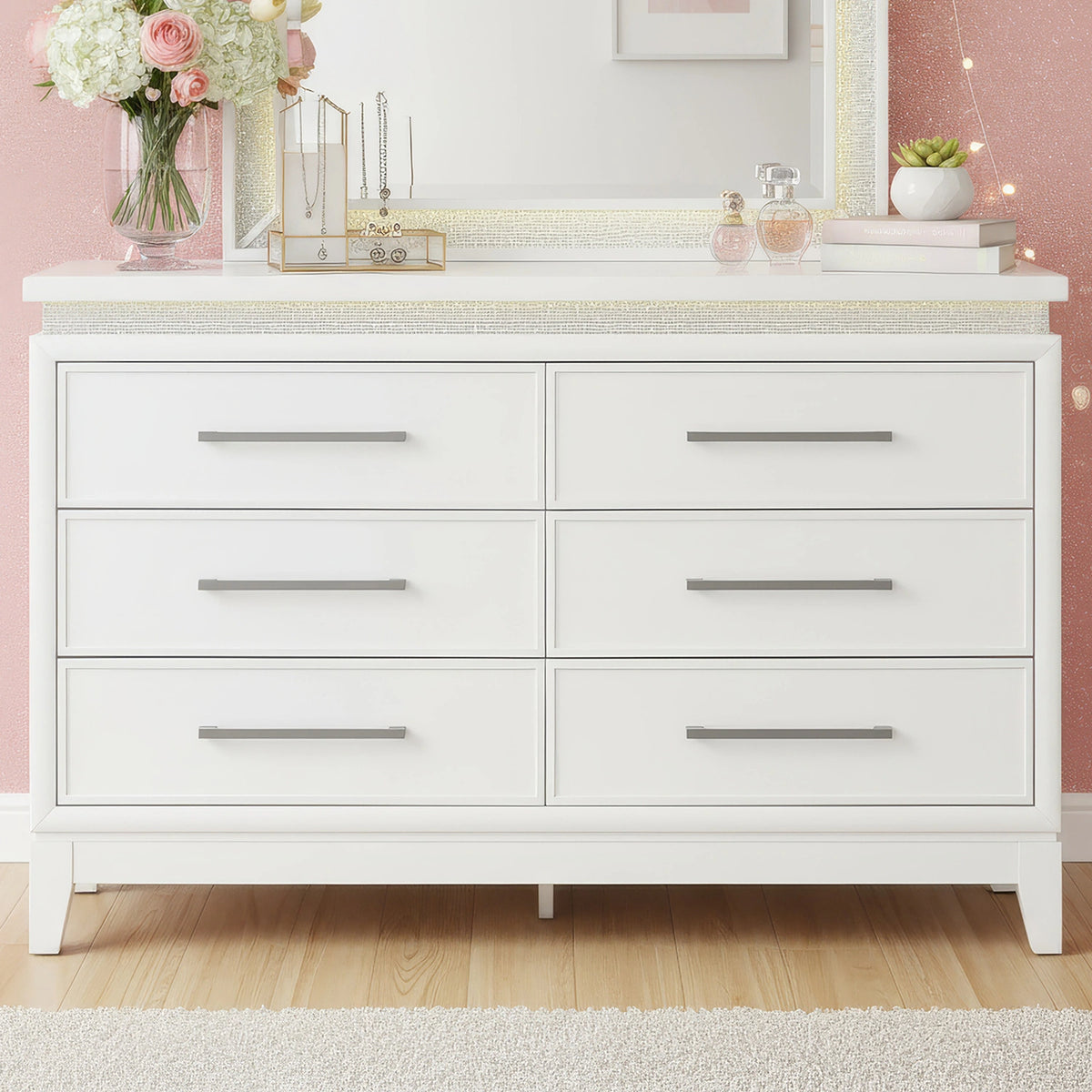 Reflections 6 Drawer Dresser w/ Lights image
