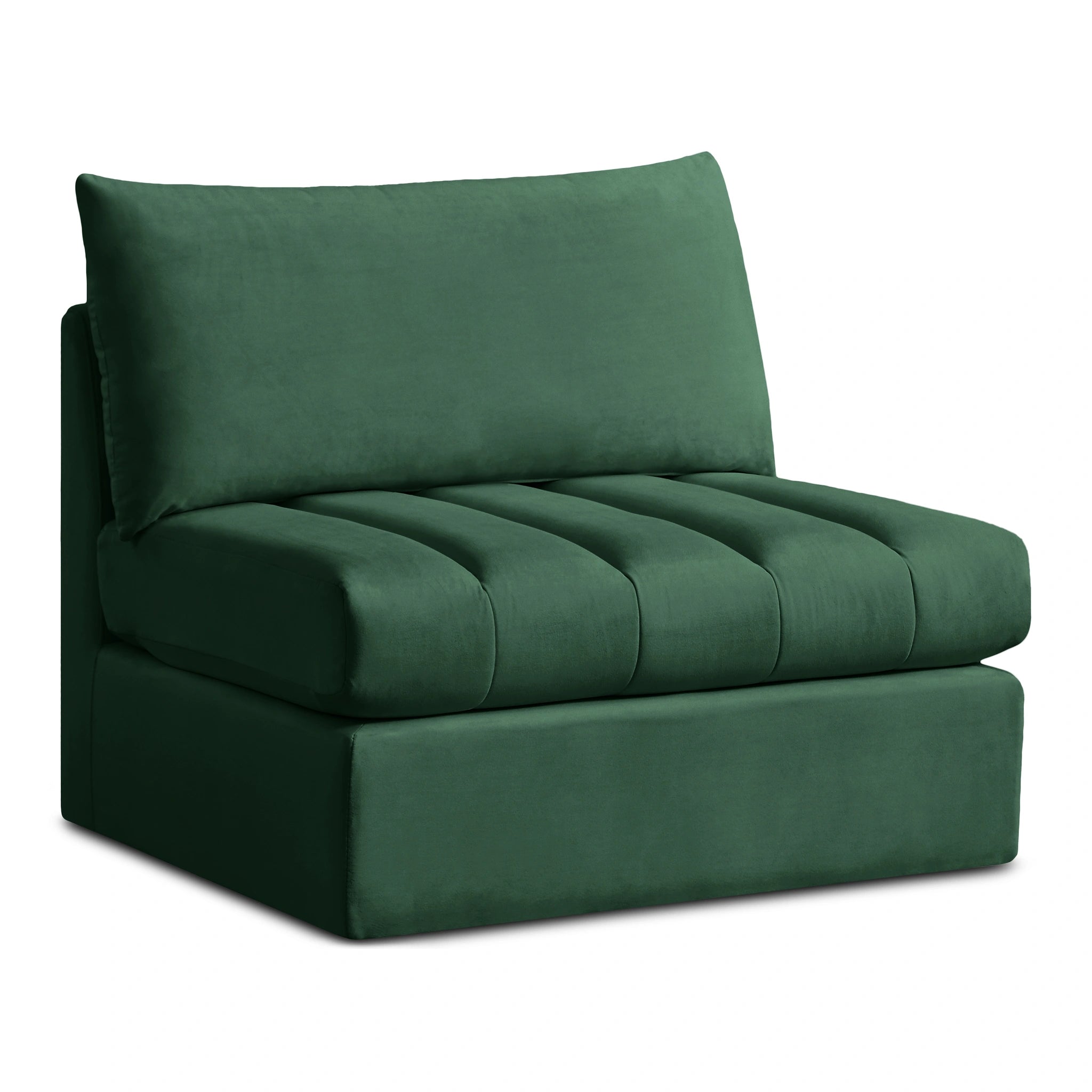 Jacob Green Velvet Armless
