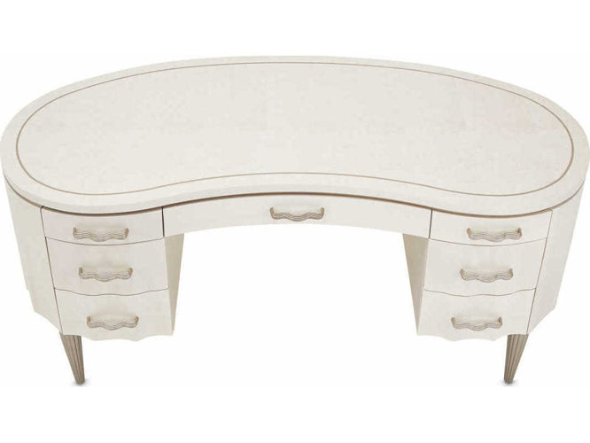 AICO Furniture London Place Desk in Creamy Pearl - Luxury Home Furniture (MI)