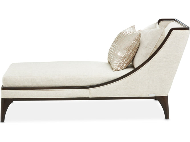 AICO Paris Chic Armless Chaise Cremini in Espresso - Luxury Home Furniture (MI)