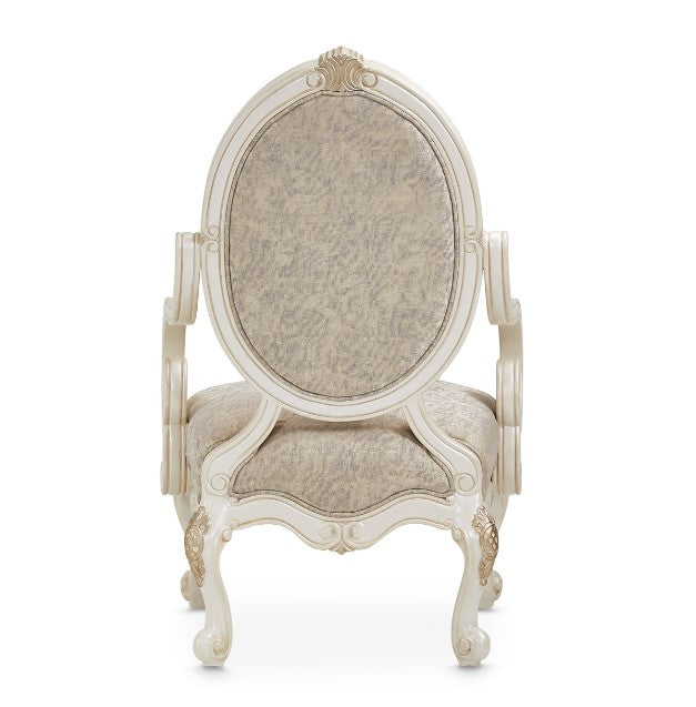 AICO Lavelle Oval Back Wood Chair Mystic in Classic Pearl - Luxury Home Furniture (MI)