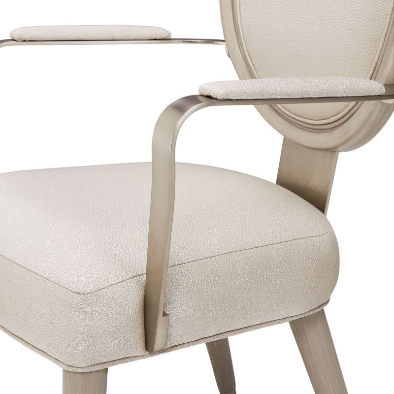 AICO Eclipse Arm Chair (Set of 2) in Moonlight - Luxury Home Furniture (MI)