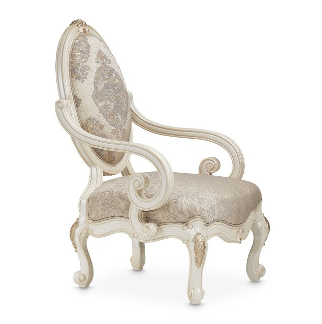 AICO Lavelle Oval Back Wood Chair Mystic in Classic Pearl - Luxury Home Furniture (MI)