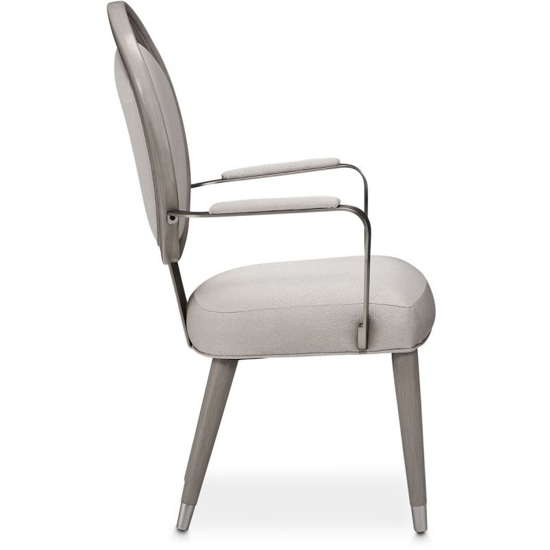AICO Eclipse Arm Chair (Set of 2) in Moonlight - Luxury Home Furniture (MI)