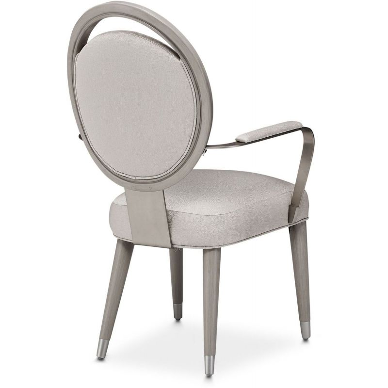 AICO Eclipse Arm Chair (Set of 2) in Moonlight - Luxury Home Furniture (MI)