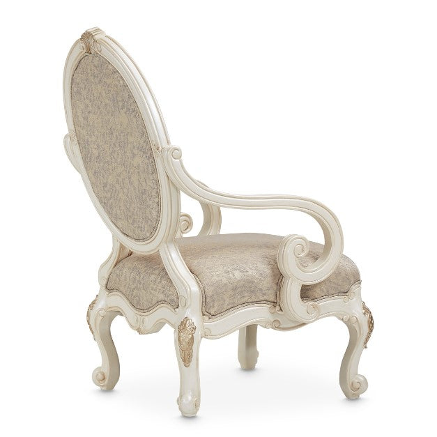 AICO Lavelle Oval Back Wood Chair Mystic in Classic Pearl - Luxury Home Furniture (MI)