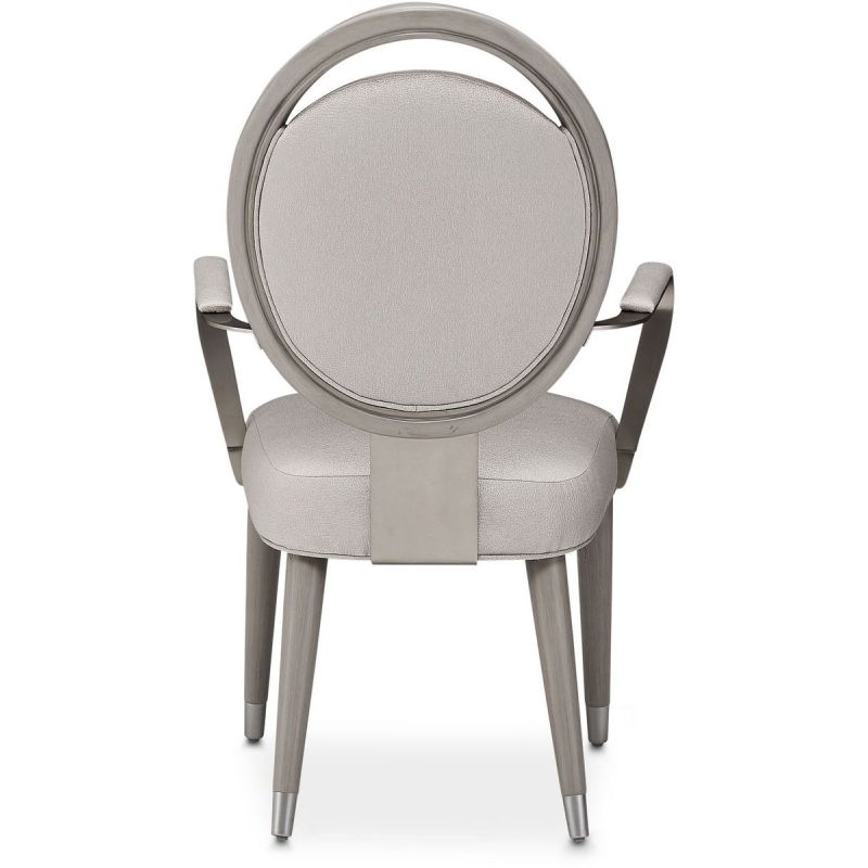 AICO Eclipse Arm Chair (Set of 2) in Moonlight - Luxury Home Furniture (MI)