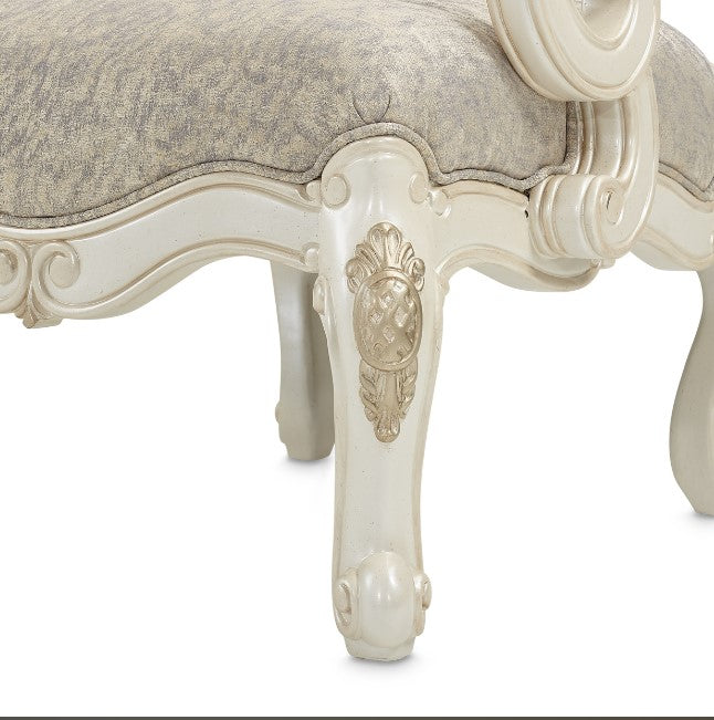 AICO Lavelle Oval Back Wood Chair Mystic in Classic Pearl - Luxury Home Furniture (MI)