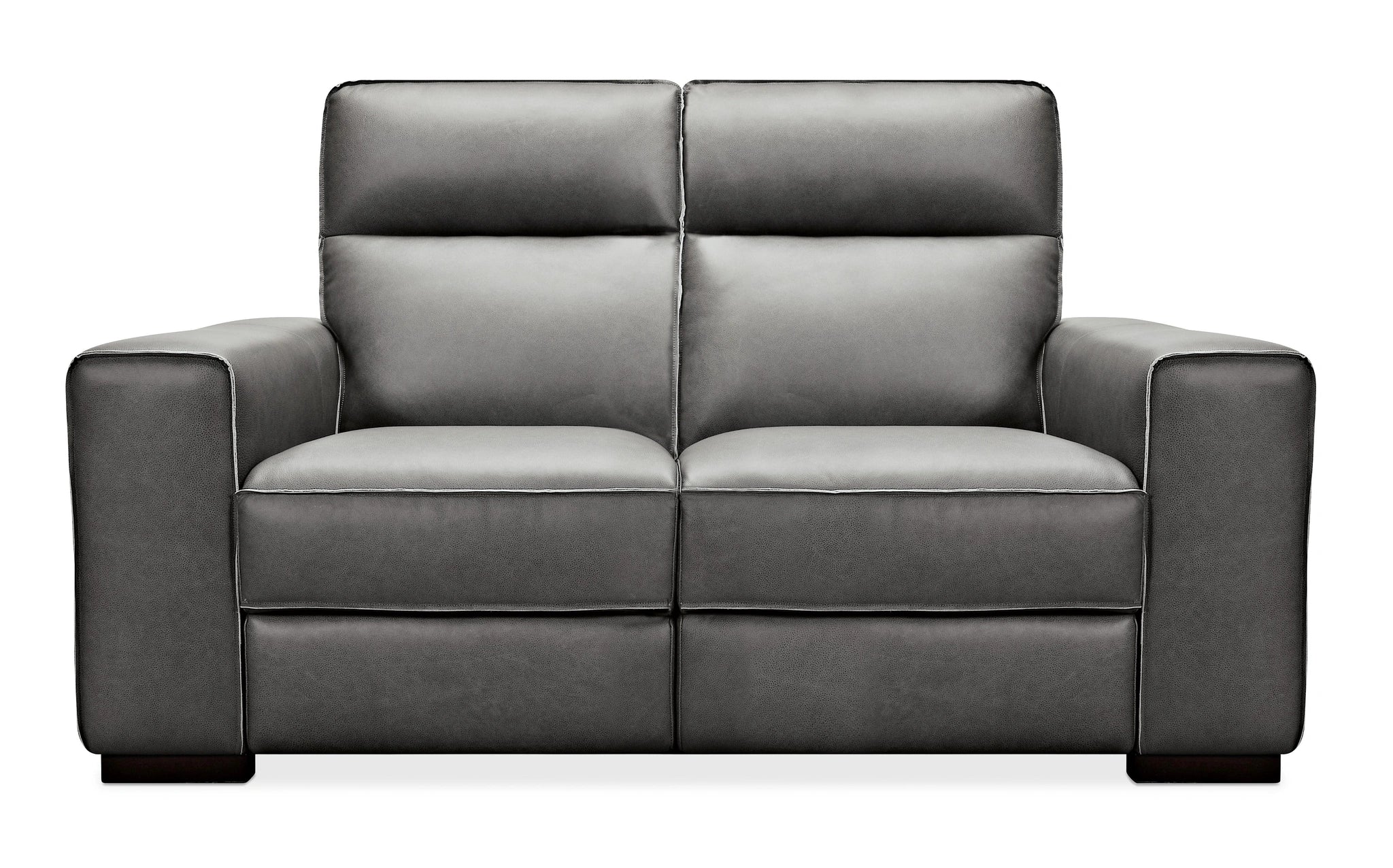 Braeburn Leather Loveseat w/PWR Recline PWR Headrest
