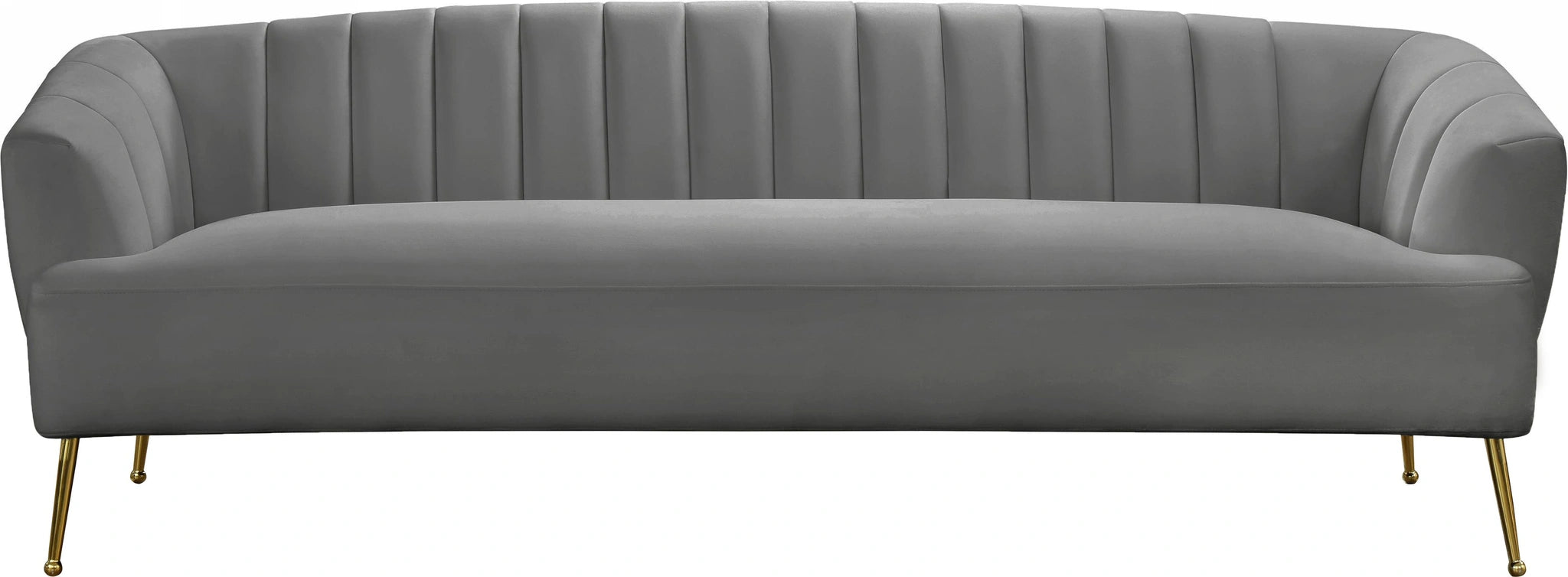 Tori Grey Velvet Sofa