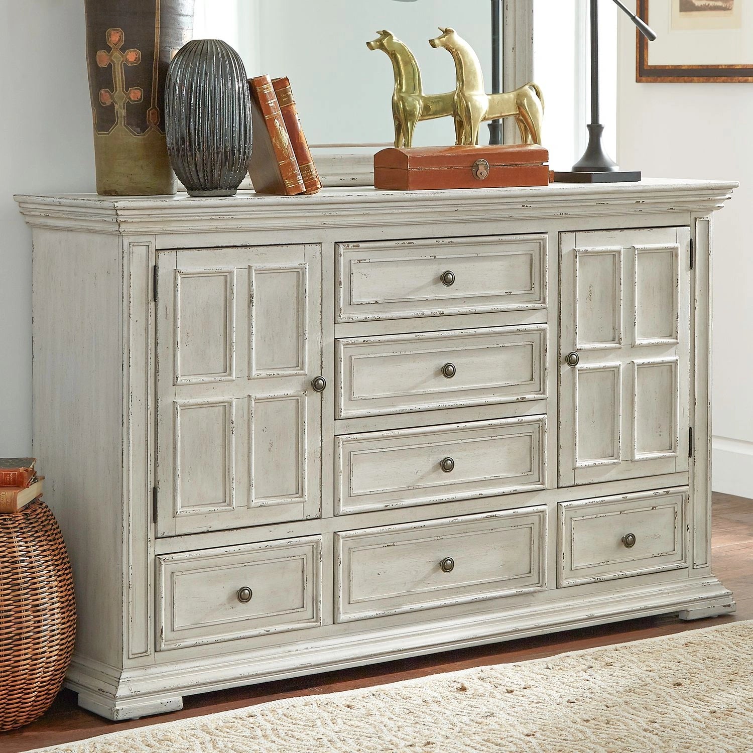 Big Valley 2 Door 6 Drawer Dresser image