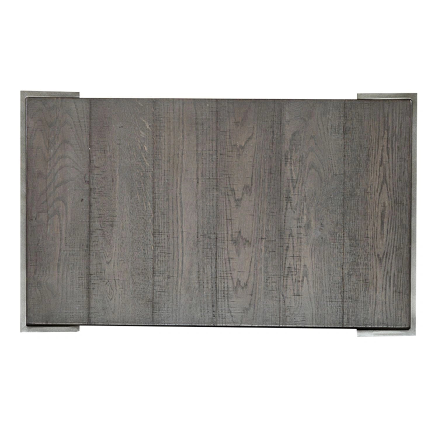 Modern View Tiered End Table in Gray image