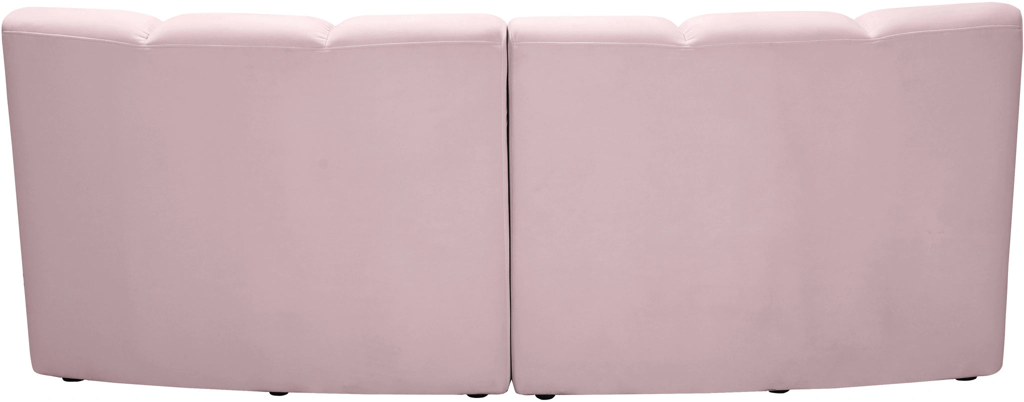 Infinity Pink Velvet 2pc. Modular Sectional