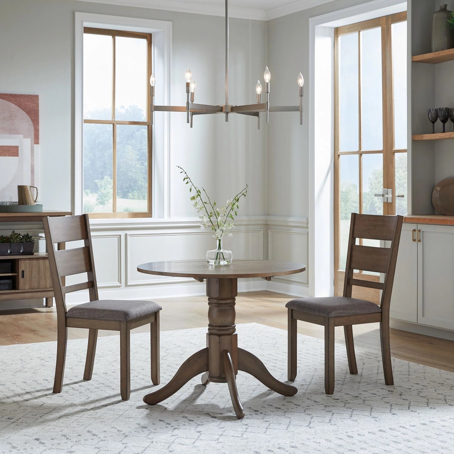 Brook Bay Opt 3 Piece Drop Leaf Table Set image