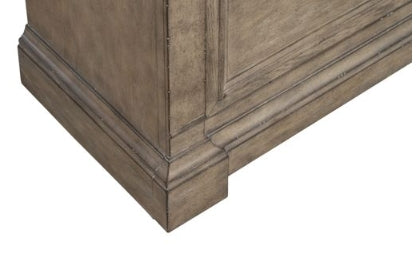 Liberty Furniture Town & Country Bedside Chest w/ Charging Station in Dusty Taupe - Luxury Home Furniture (MI)