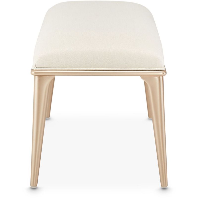 AICO La Rachelle Bed Bench in Medium Champagne - Luxury Home Furniture (MI)