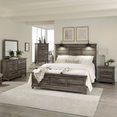 Liberty Furniture Lakeside Haven Queen Panel Bed in Brownstone - Luxury Home Furniture (MI)