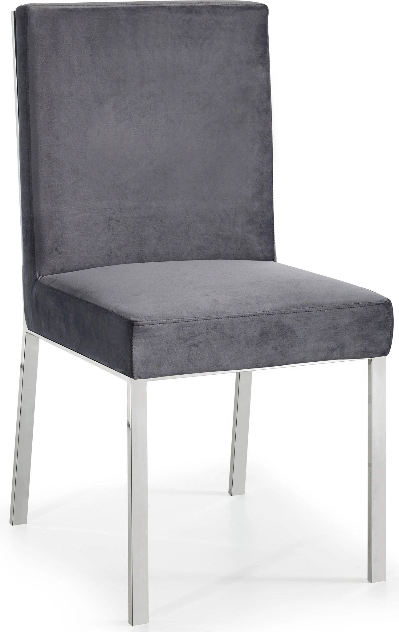 Opal Grey Velvet Dining Chair