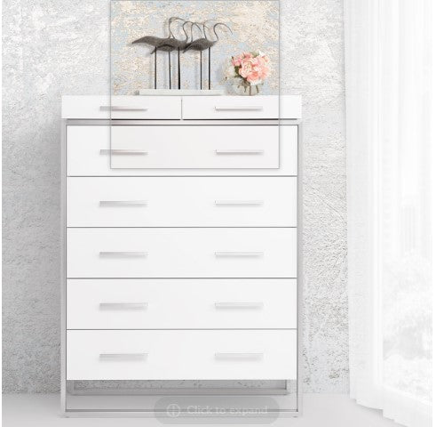 AICO Marquee Chest in Cloud White - Luxury Home Furniture (MI)