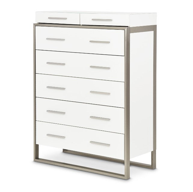AICO Marquee Chest in Cloud White - Luxury Home Furniture (MI)