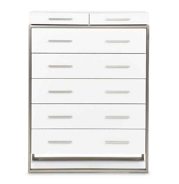AICO Marquee Chest in Cloud White - Luxury Home Furniture (MI)