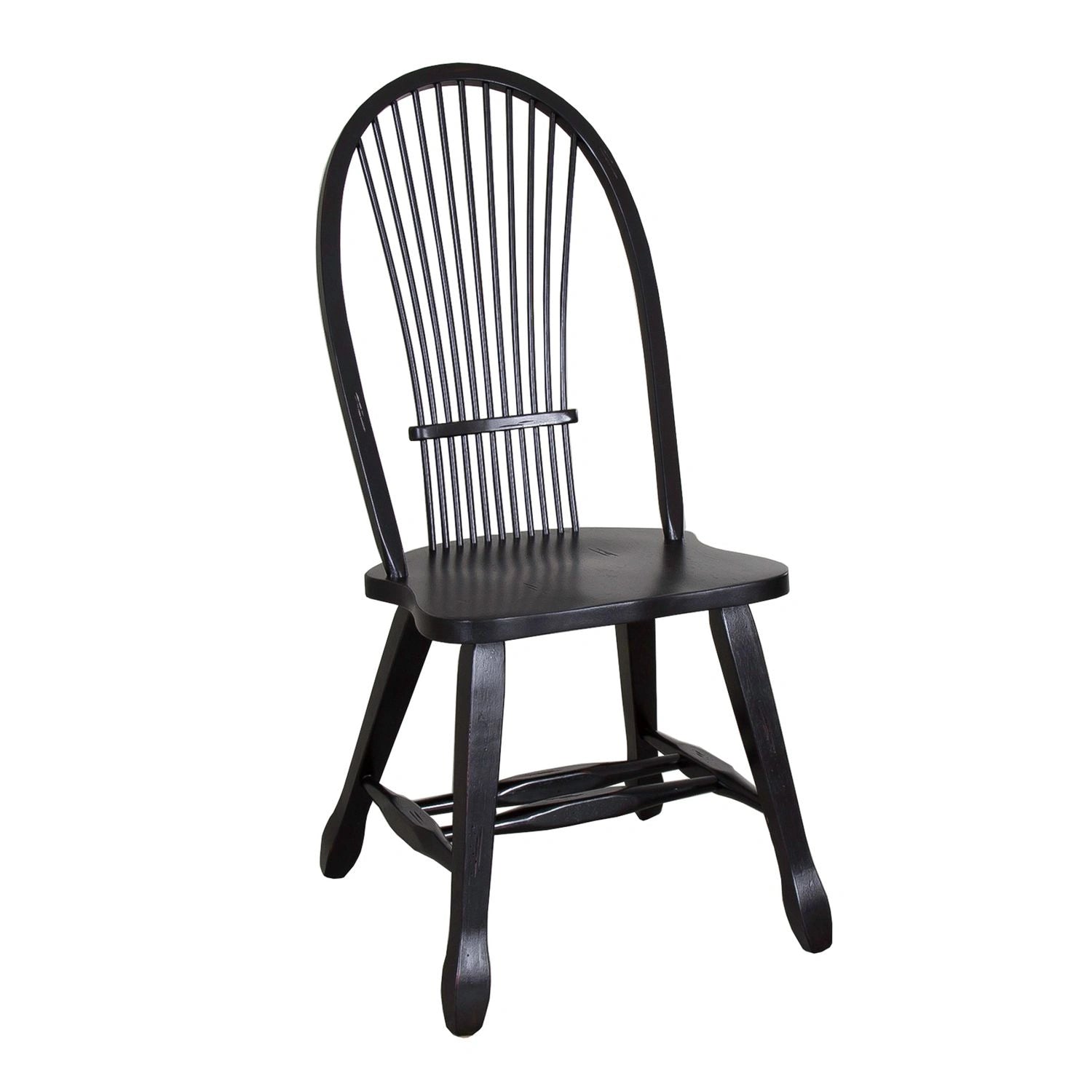Treasures Sheaf Back Side Chair - Black image