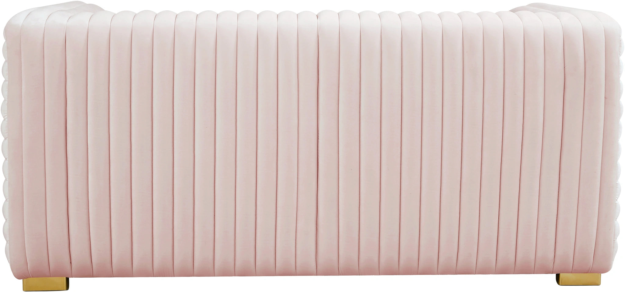 Ravish Pink Velvet Loveseat