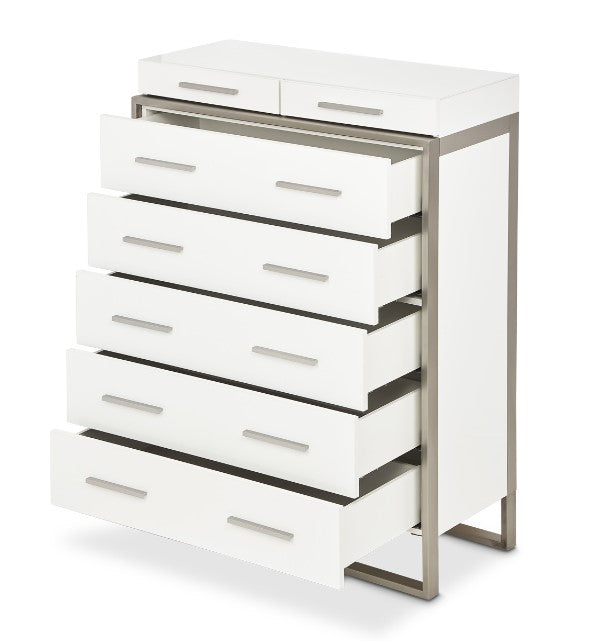 AICO Marquee Chest in Cloud White - Luxury Home Furniture (MI)