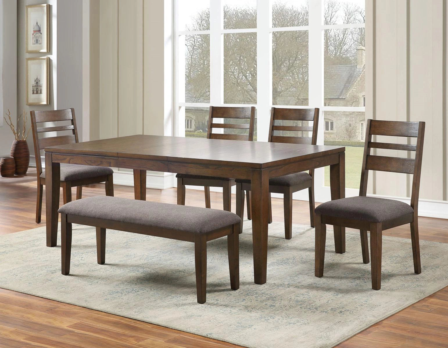 Steve Silver Stratford Side Chair in Walnut (Set of 2)