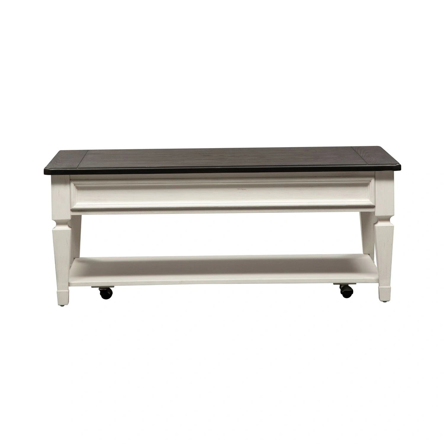 Allyson Park Rectangular Cocktail Table in Wirebrushed White image