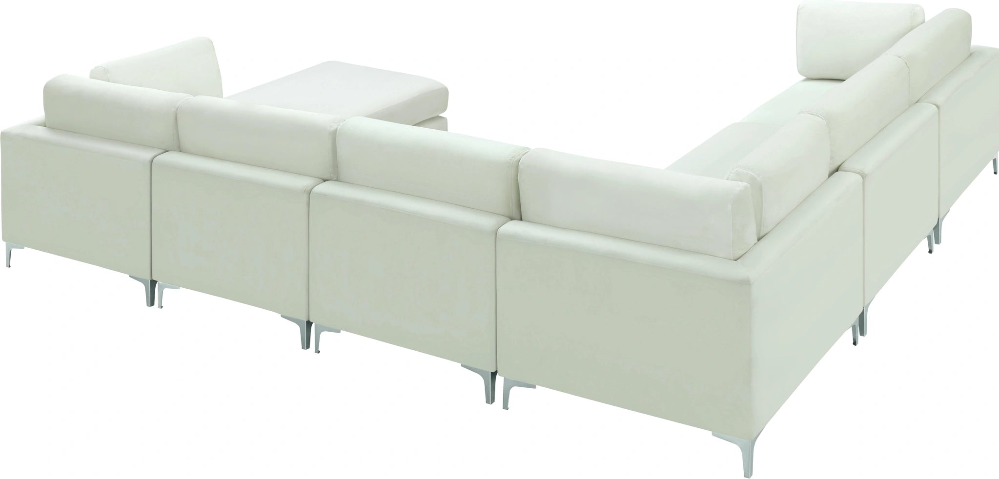 Julia Cream Velvet Modular Sectional (7 Boxes)