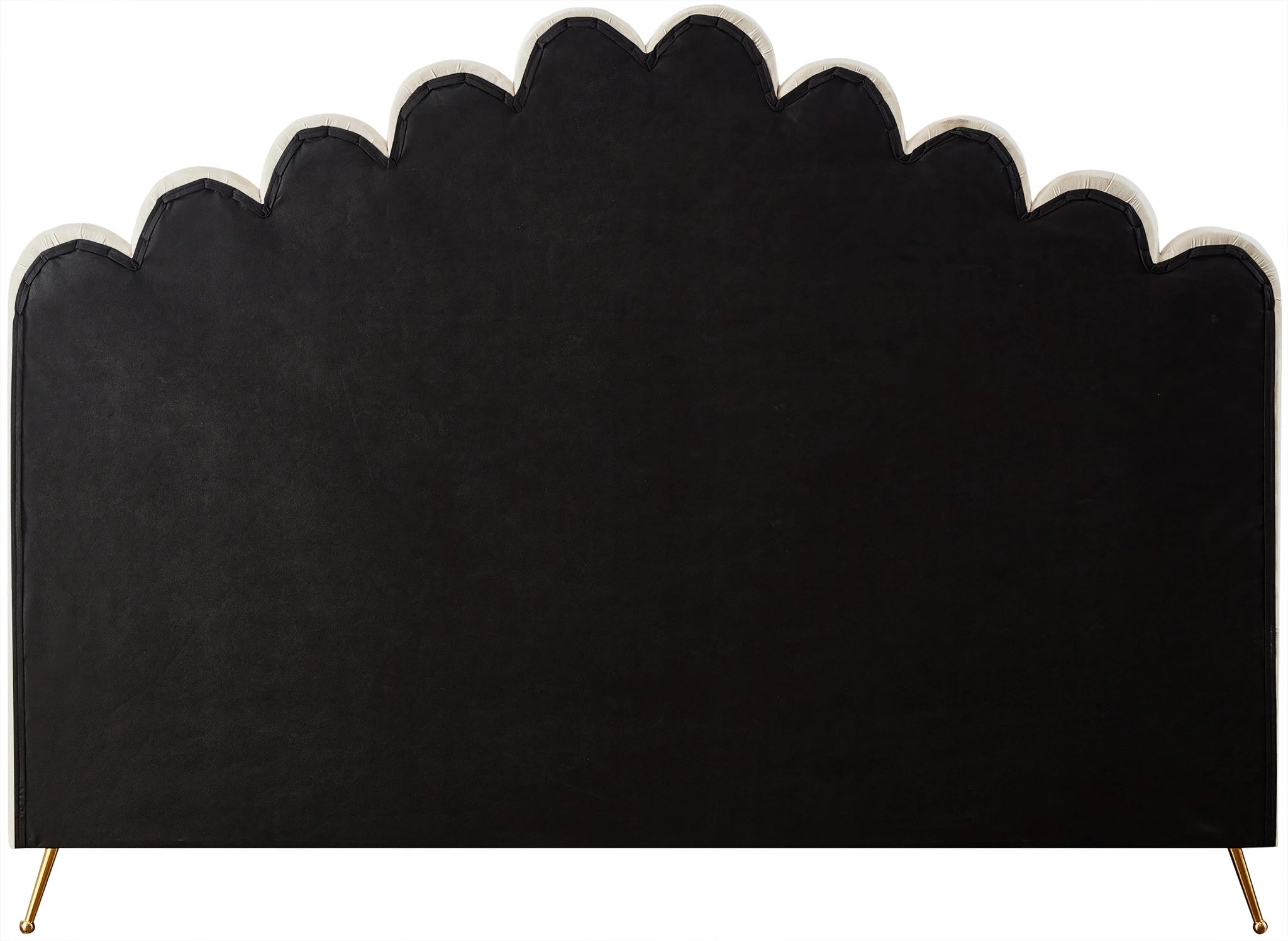 Lily Cream Velvet King Bed