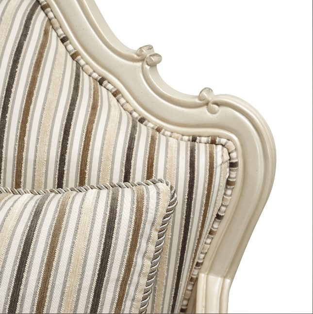 AICO Lavelle Bergere Wood Chair Birch in Classic Pearl - Luxury Home Furniture (MI)