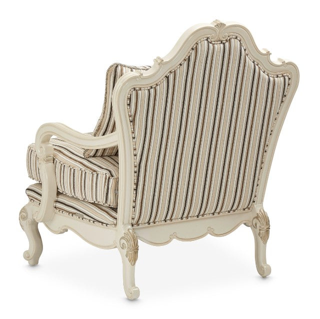 AICO Lavelle Bergere Wood Chair Birch in Classic Pearl - Luxury Home Furniture (MI)