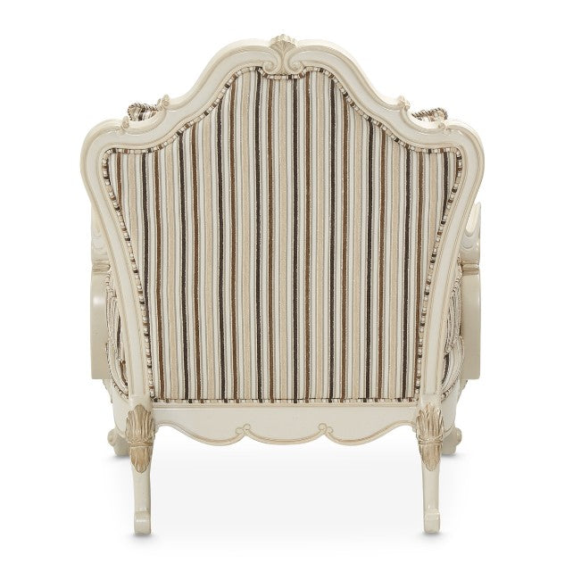 AICO Lavelle Bergere Wood Chair Birch in Classic Pearl - Luxury Home Furniture (MI)