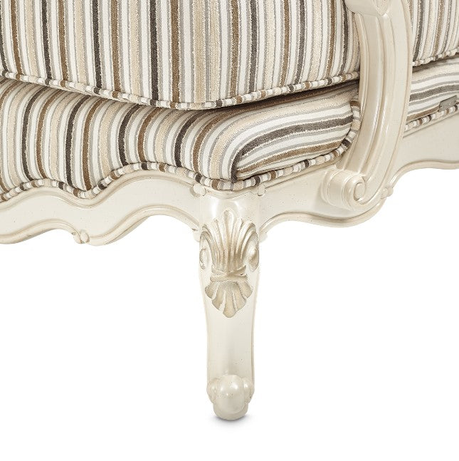 AICO Lavelle Bergere Wood Chair Birch in Classic Pearl - Luxury Home Furniture (MI)
