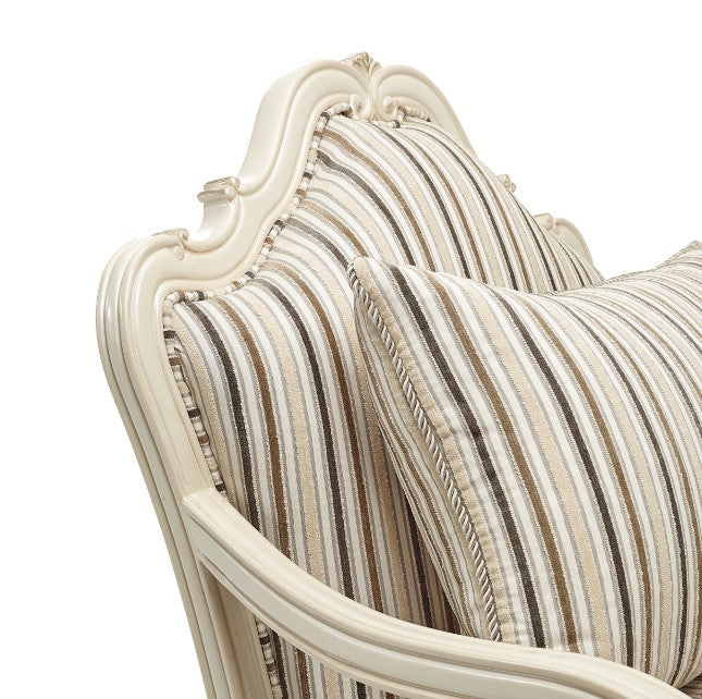 AICO Lavelle Bergere Wood Chair Birch in Classic Pearl - Luxury Home Furniture (MI)