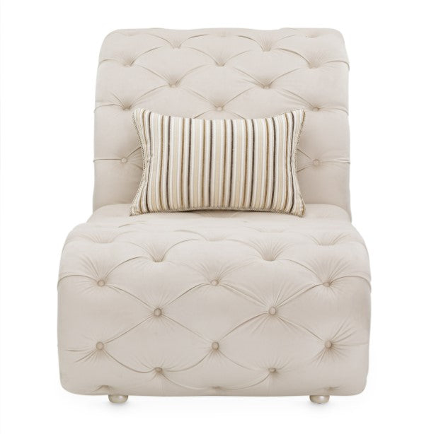 AICO Chamberi Chaise in Ivory Classic Pearl - Luxury Home Furniture (MI)