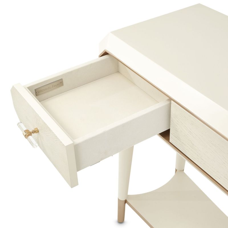 AICO La Rachelle Console Table in Medium Champagne - Luxury Home Furniture (MI)