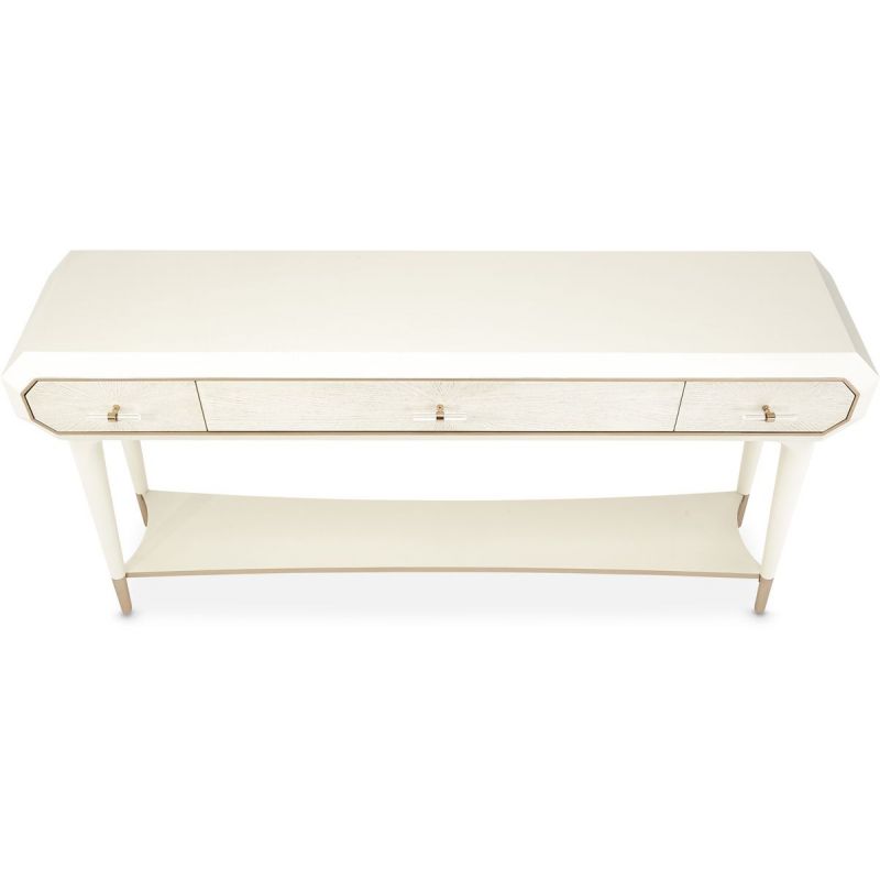 AICO La Rachelle Console Table in Medium Champagne - Luxury Home Furniture (MI)