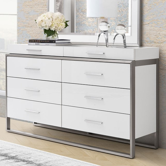 AICO Marquee Dresser in Cloud White - Luxury Home Furniture (MI)