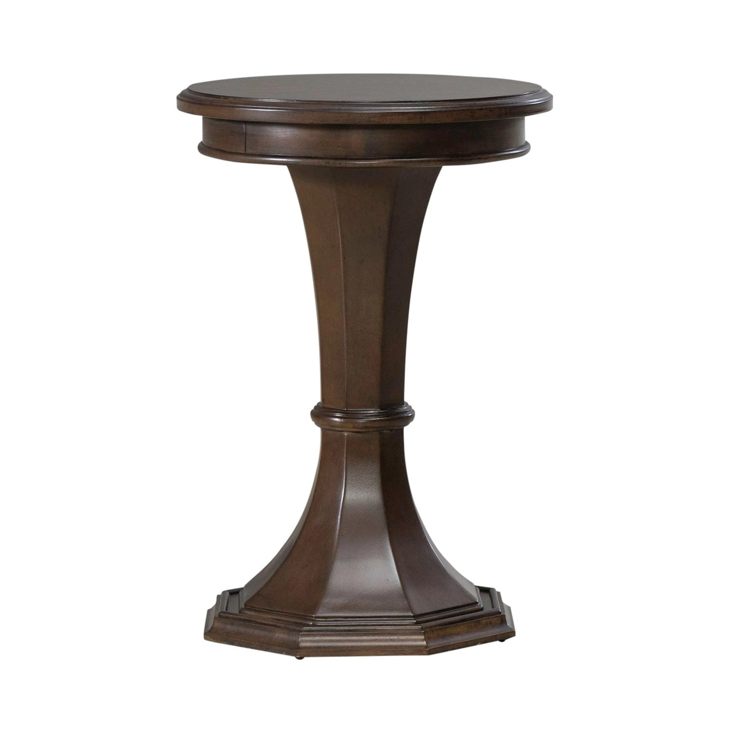 Arden Road Round Chairside Table in Satin Cherry image