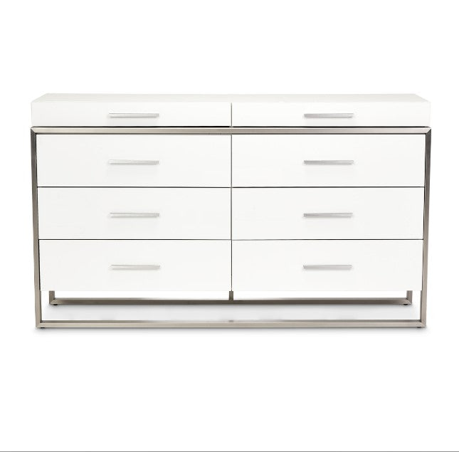 AICO Marquee Dresser in Cloud White - Luxury Home Furniture (MI)