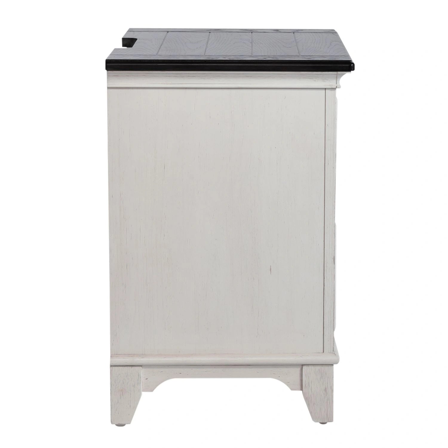 Allyson Park 2 Drawer Nightstand with Charging Station in White image