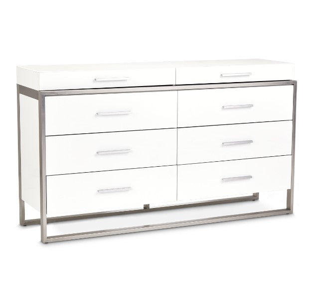 AICO Marquee Dresser in Cloud White - Luxury Home Furniture (MI)